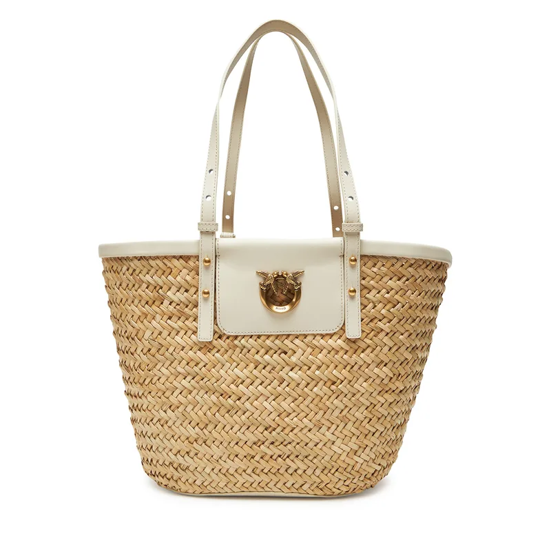 Τσάντα PINKO Love Summer Basket PE 25 PLTT 103324 A1RL Μπεζ