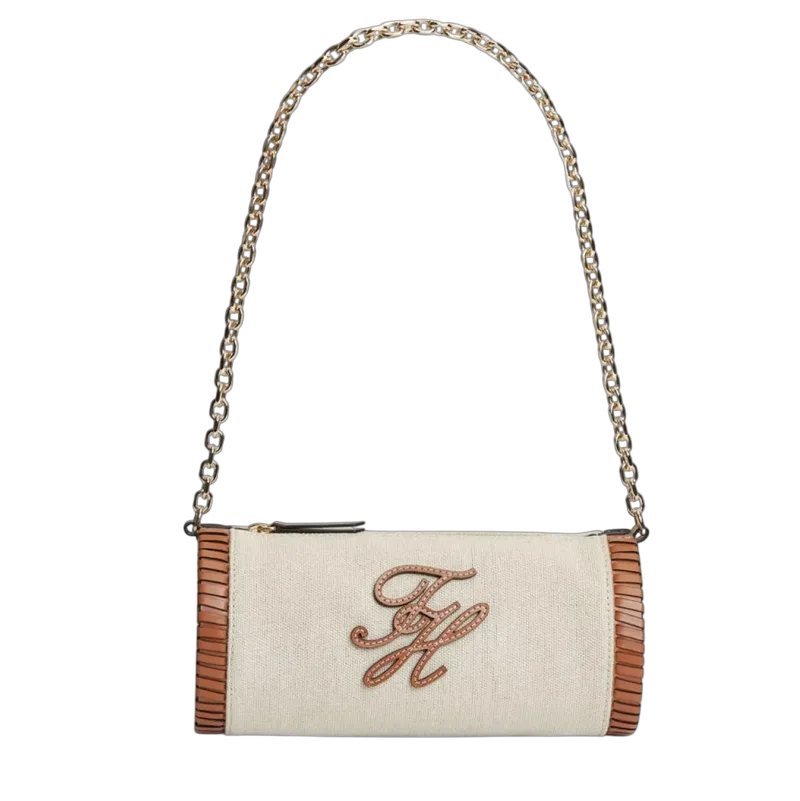 Γυναικεία Λινή Τσάντα Μπεζ Tommy Hilfiger AW0AW18635-0F4