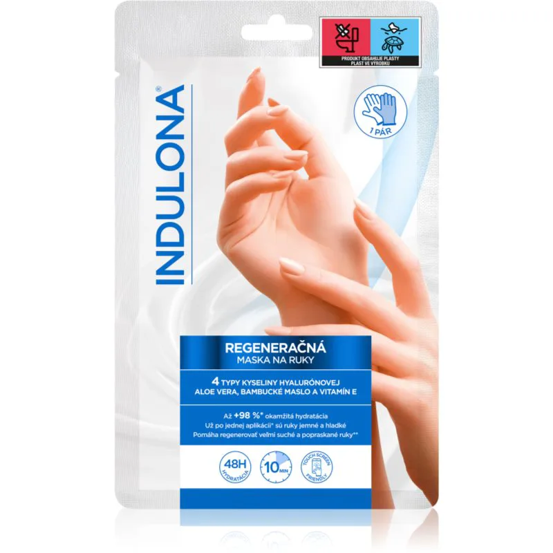 Indulona Original αναγεννητική μάσκα χεριών σε μορφή γαντιών 1 ζευγάρι