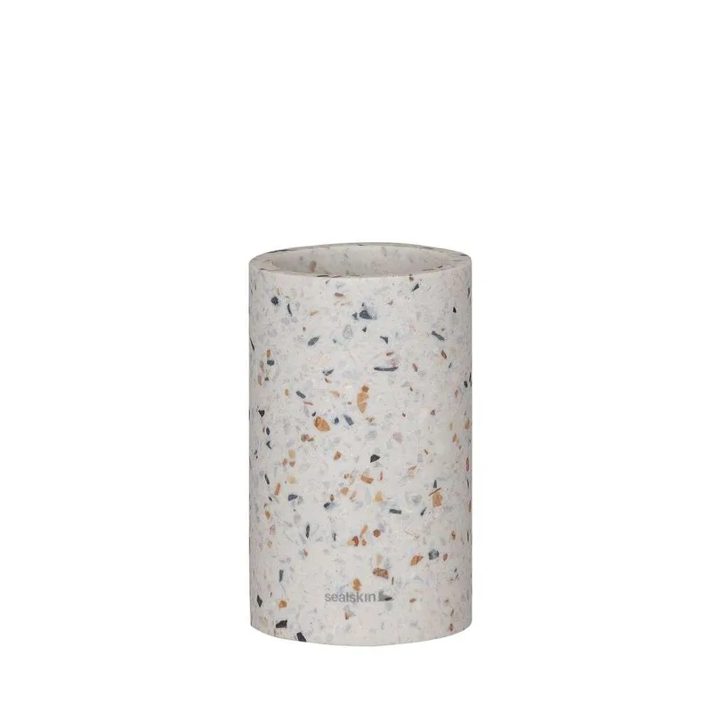 Ποτηροθήκη Κεραμική 7,5x7,5x12,3εκ. Blend Terrazo Sealskin 800034 (Υλικό: Κεραμικό) - sealskin - sl-800034