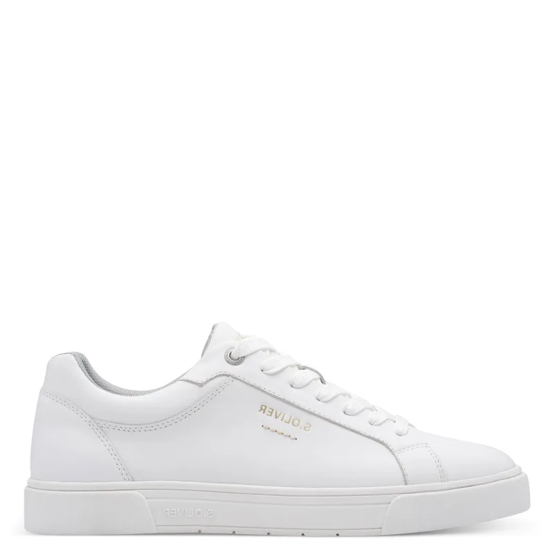 Ανδρικά Δερμάτινα Sneakers S.Oliver 5-13604-43 107 Λευκά