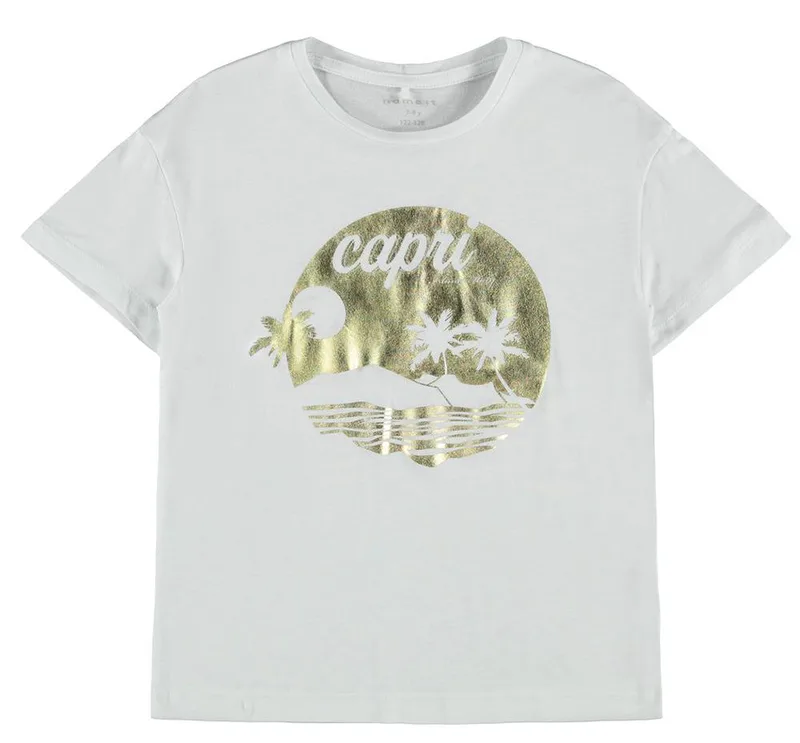 T-SHIRT NAME IT 13190334 NKFHABIE SS BOXY ΛΕΥΚΟ (134-140 CM)-(9-10 ΕΤΩΝ)