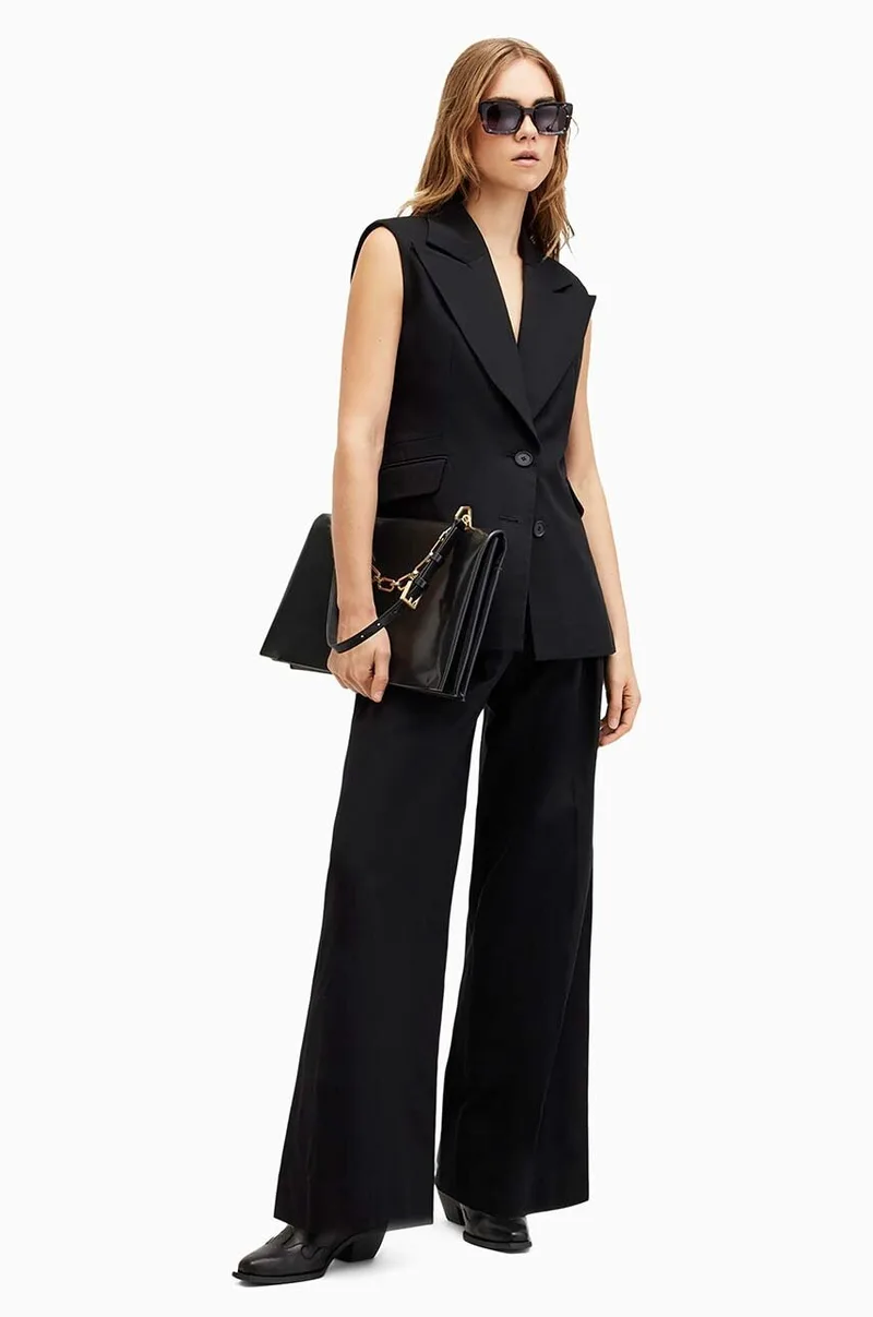 Βαμβακερό παντελόνι AllSaints HALLY TROUSER
