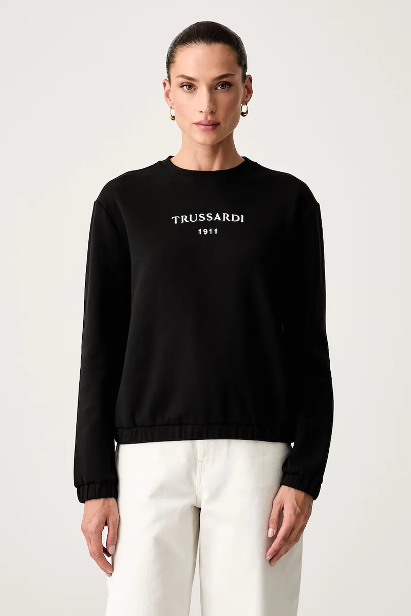 Trussardi μπλούζα γυναικεία με βαμβάκι