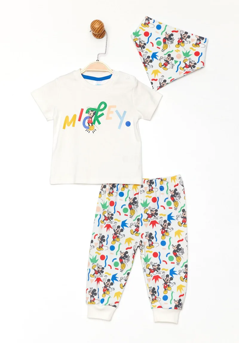 Σετ πιτζάμα βρεφική με σαλιάρα Mickey Mouse Disney MC19448