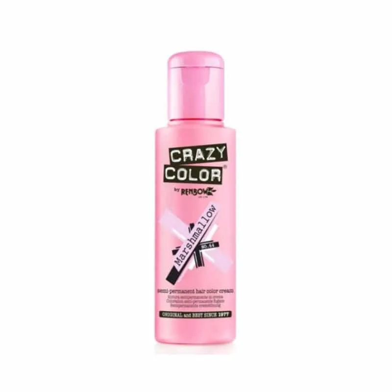 Crazy Color Ημιμόνιμη Κρέμα-Βαφή Μαλλιών Marshmallow 100ml