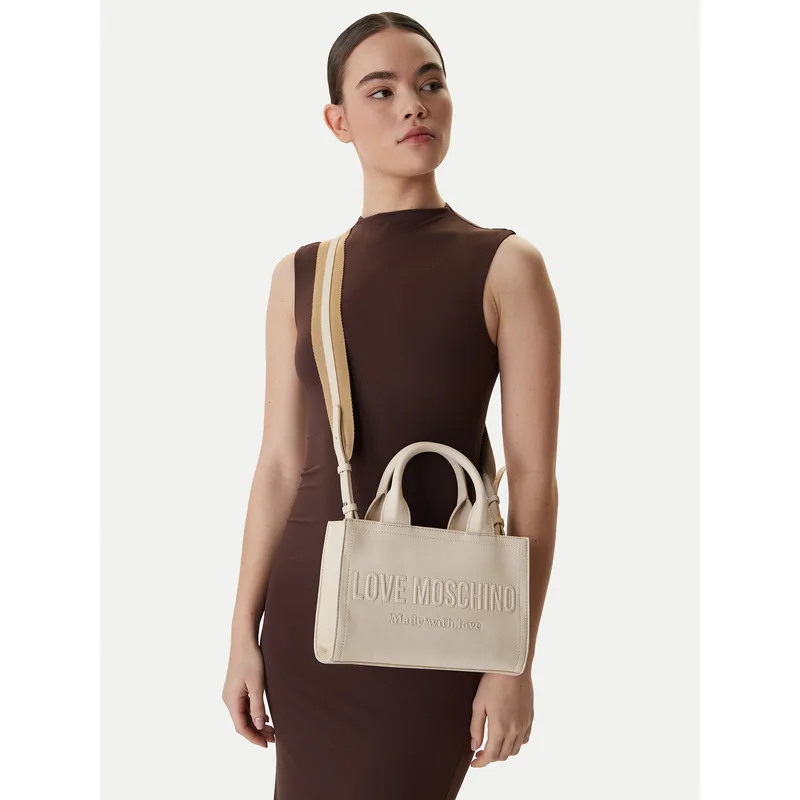 Τσάντα LOVE MOSCHINO JC4044PP1OLE0110 Εκρού