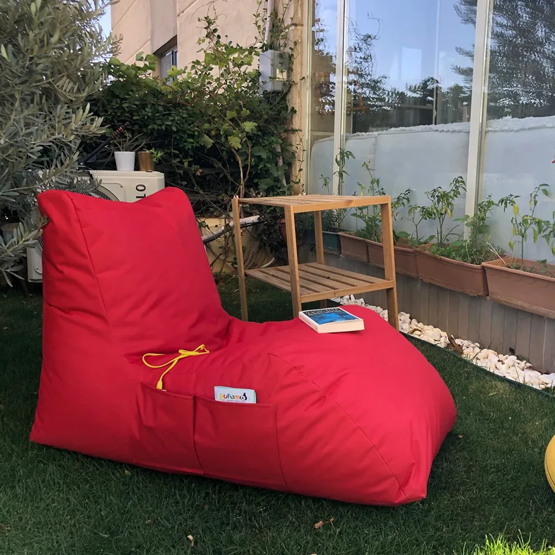 Πουφ Πολυθρόνα Κήπου Daybed - Red 535Pft1125 (60x75x110)