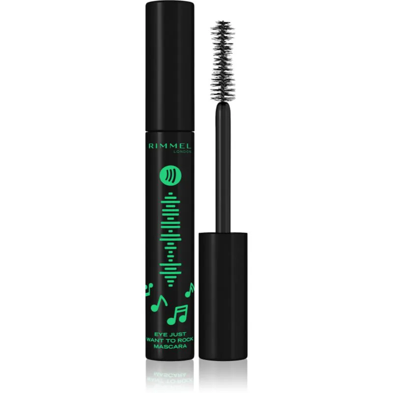 Rimmel Full Volume Collection μάσκαρα για όγκο σε έχτρα μαύρο απόχρωση 001 Black 8 ml