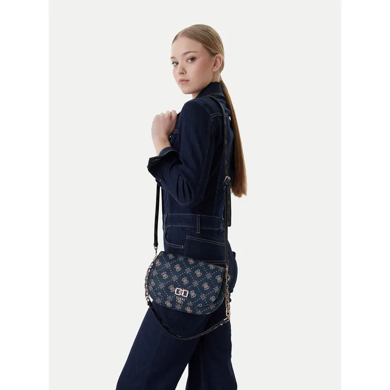 Τσάντα Guess Emelie Logo HWGP99 28200 Σκούρο μπλε