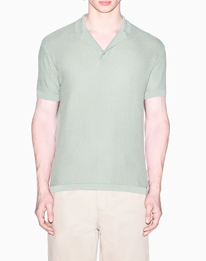 ARMANI EXCHANGE KNIT POLO XM002165AF20139-U7210 LightGreen
