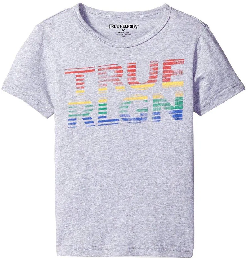 T-SHIRT TRUE RELIGION RETRO TR717TE02 ΓΚΡΙ ΜΕΛΑΝΖΕ (104ΕΚ.)-(3-4 ΕΤΩΝ)