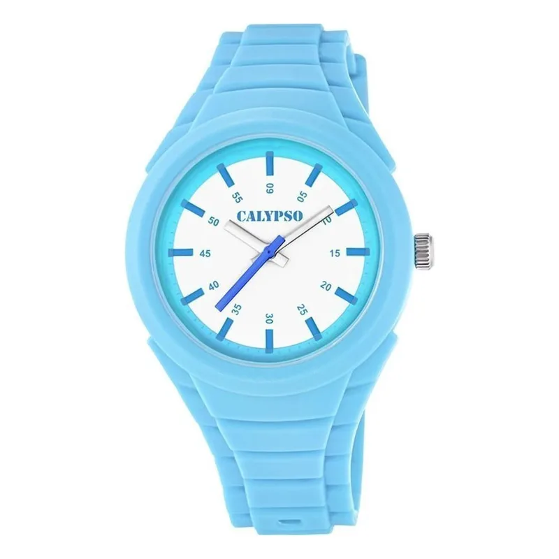 CALYPSO Kids Blue Rubber Strap K5724-3