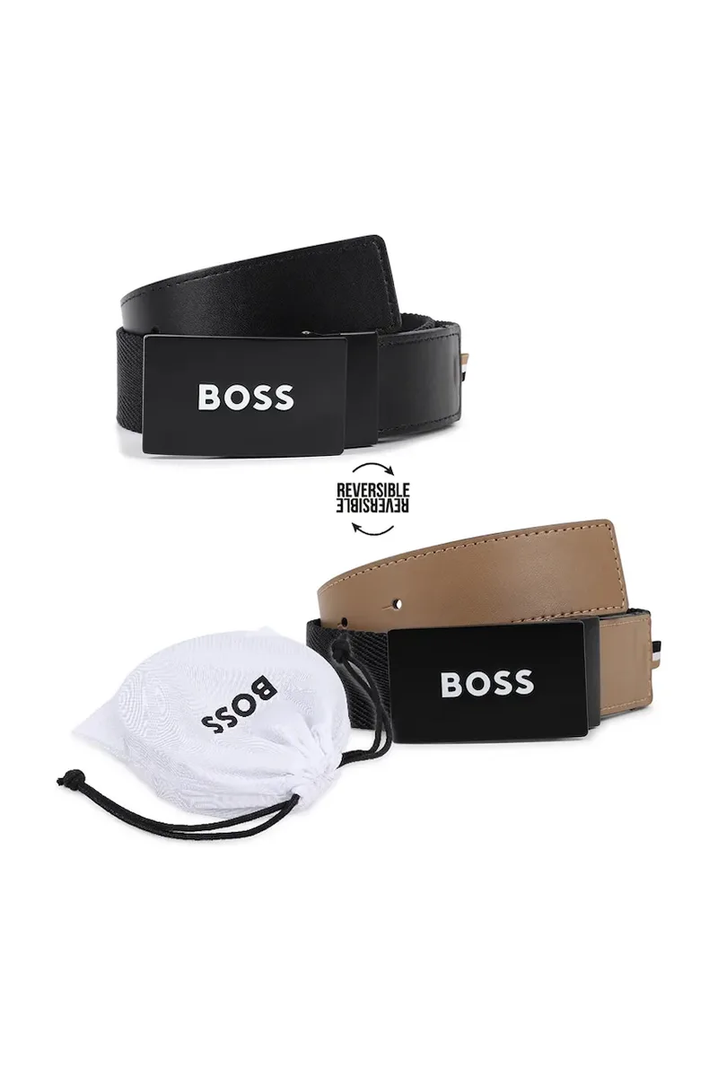 BOSS Ζώνη διπλής όψης παιδική