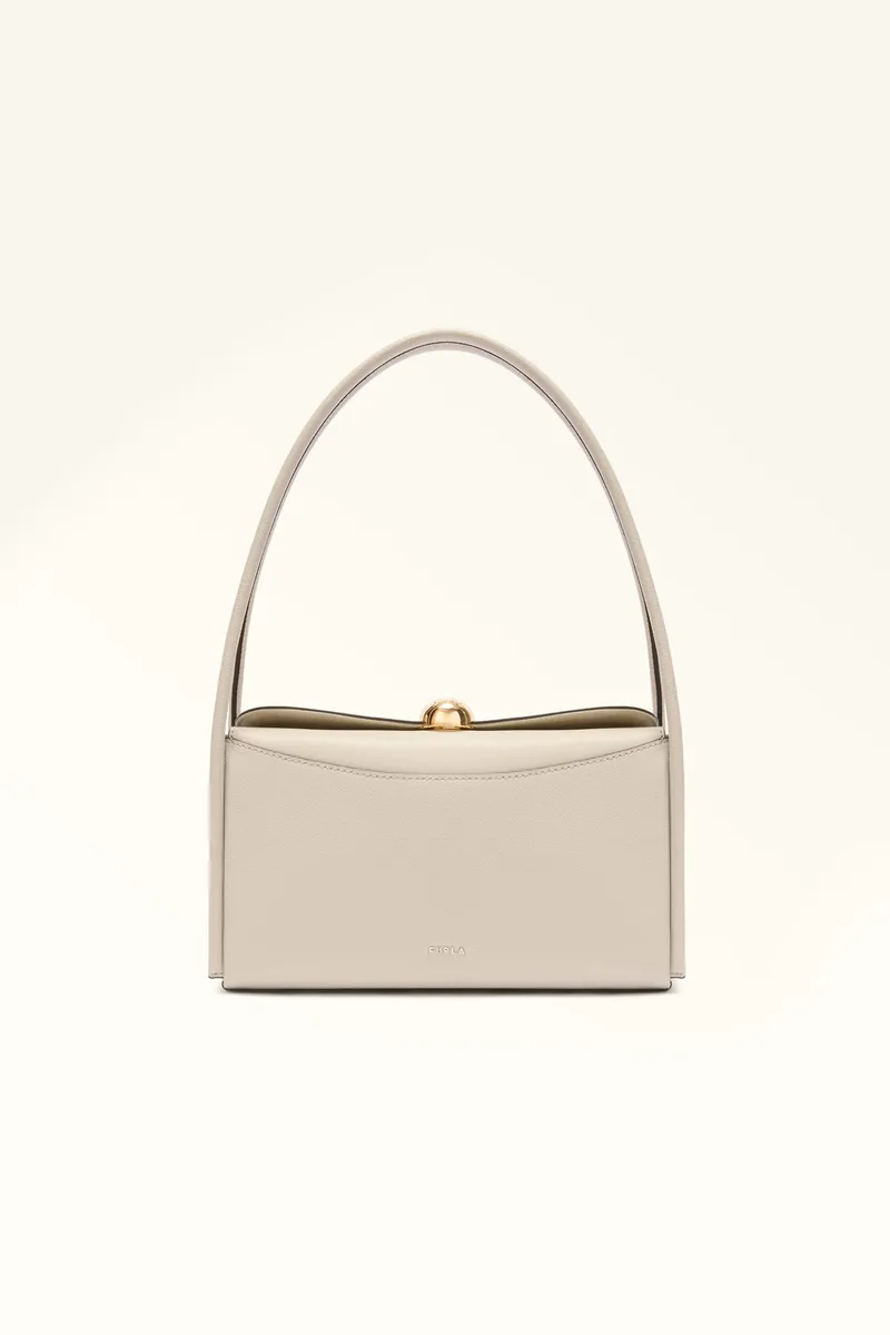Furla γυναικεία τσάντα ώμου "Nicole Boston M" - WB01883-BX4296 Εκρού