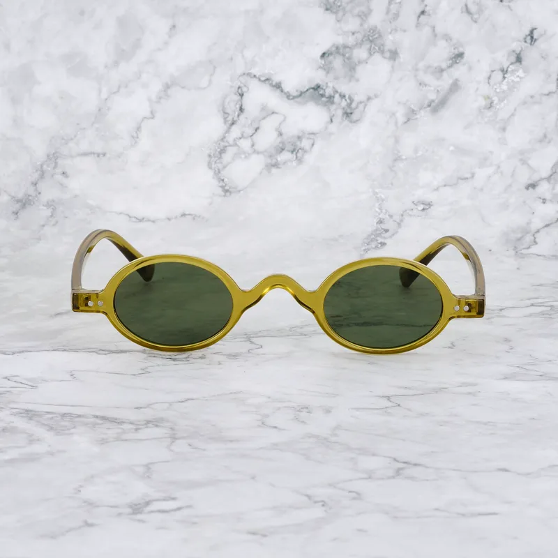 LIAM Tinted Sunglasses | Olive | Green Shades | Explicit Poets Sunglasses