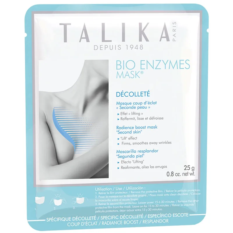Talika Bio Enzymes Decollete Radiance Boost Mask Συσφικτική Μάσκα για την Περιοχή του Ντεκολτέ 25gr