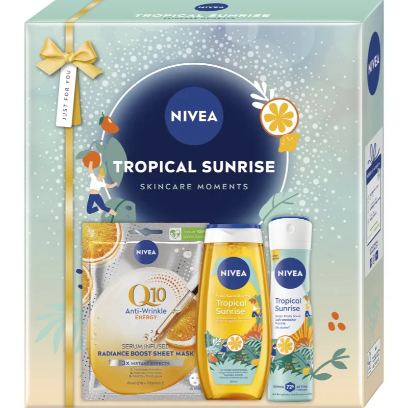 NIVEA Tropical Sunrise σετ δώρου για σώμα και πρόσωπο