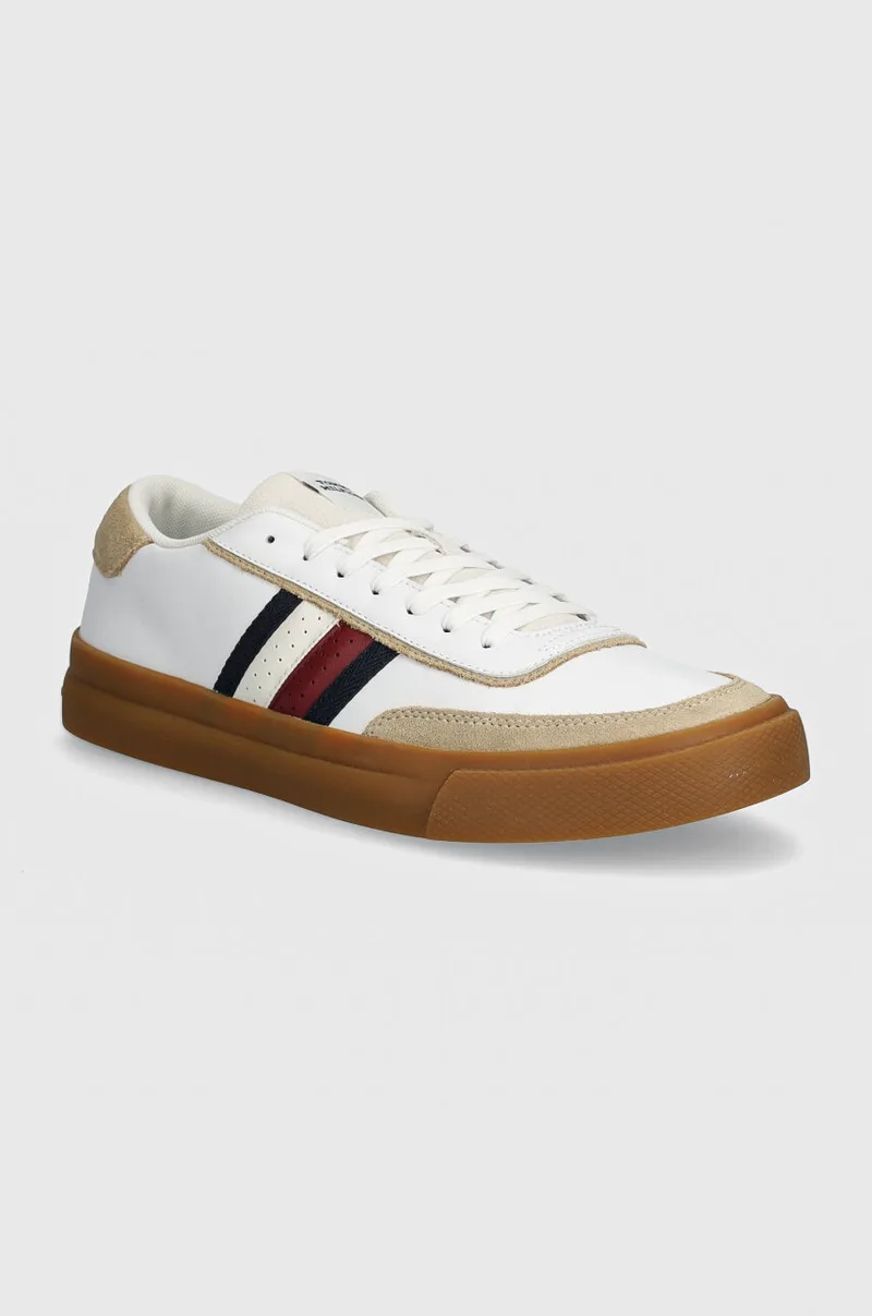 Δερμάτινα sneakers Tommy Hilfiger TH CUPSET 1A2 LTH MIX