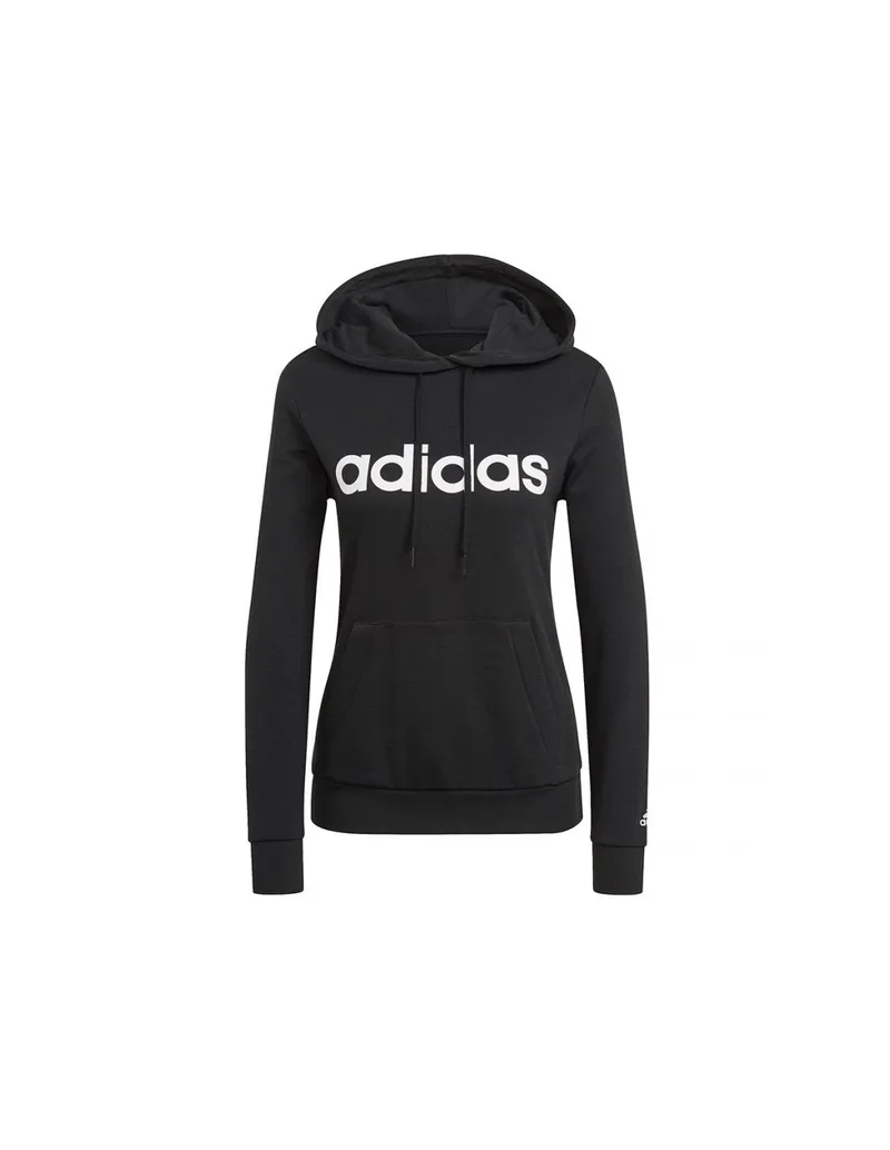 Adidas Essentials Γυναικείο Φούτερ με Κουκούλα Μαύρο GL0635
