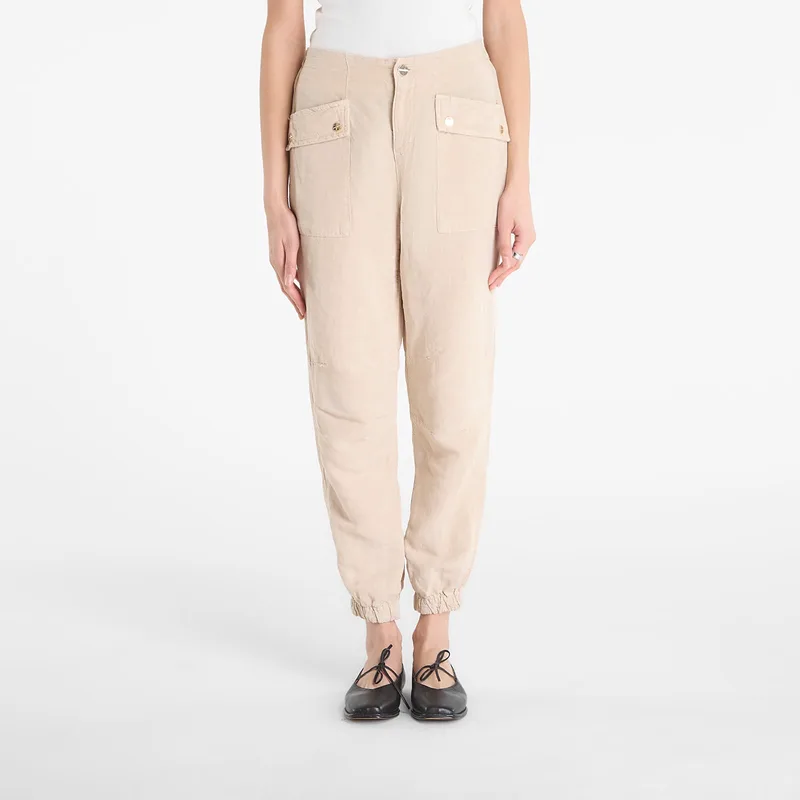 Παντελόνια AllSaints Val Tencel Trouser Taupe Brown 28