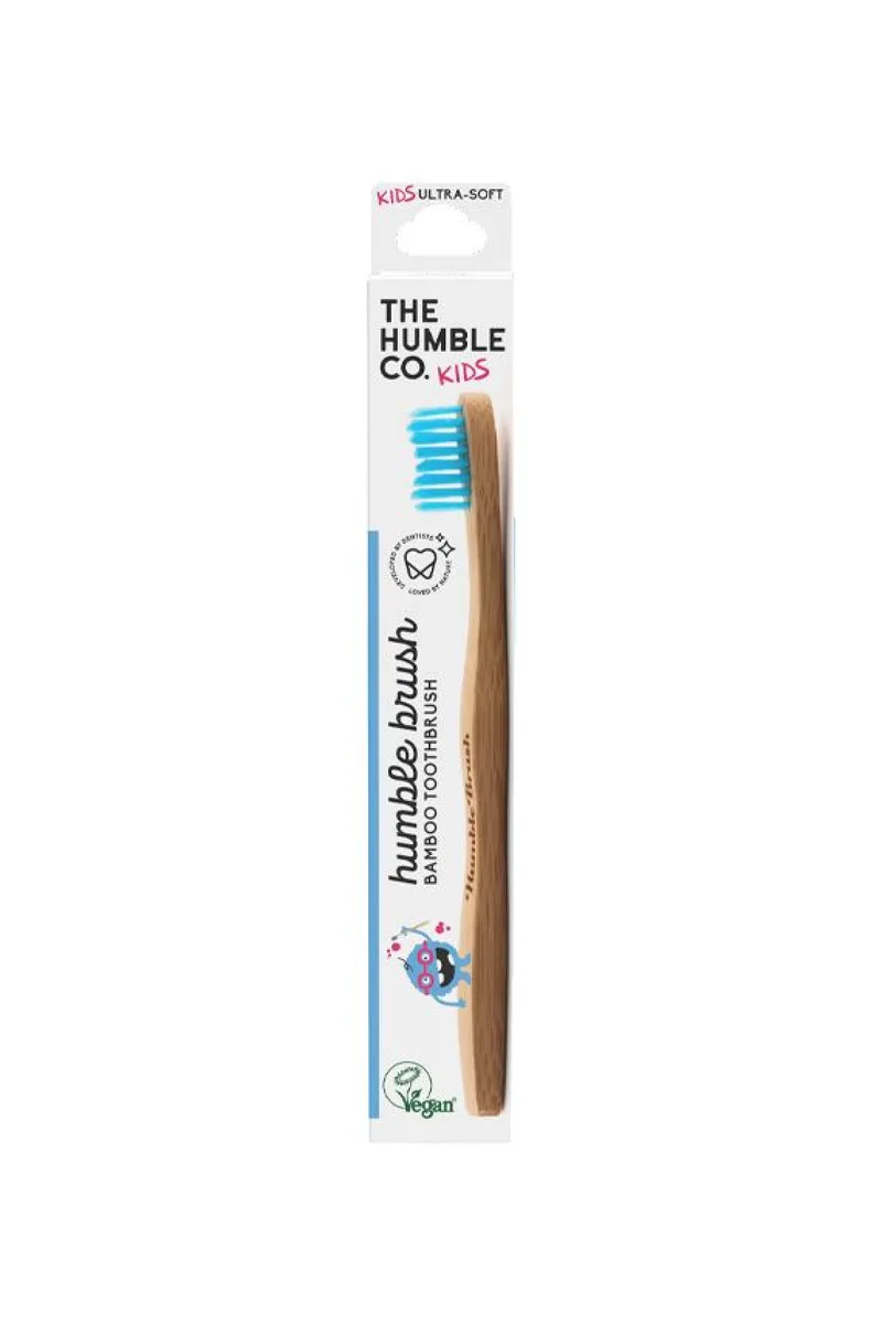 Οδοντοβουρτσα Απο Bamboo Για Παιδια The Humble Co. Μπλέ