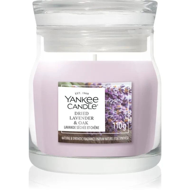 Yankee Candle Dried Lavender & Oak αρωματικό κερί Signature 110 γρ