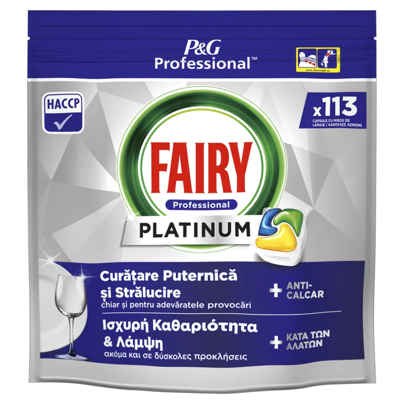 Fairy Platinum Professional Κάψουλες Πλυντηρίου Πιάτων 113τεμ