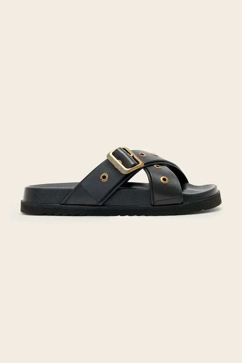 Δερμάτινες παντόφλες AllSaints Suki Western Sandal
