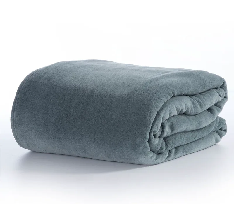 Κουβέρτα Fleece Υπέρδιπλη Nef-Nef Cosy Dusty Blue 220x240