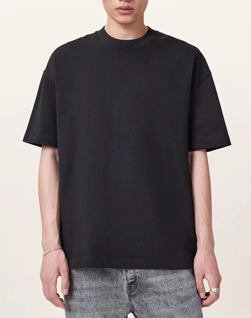 ALL SAINTS HAVEN SS CREW M029JC-JET BLACK JetBlack