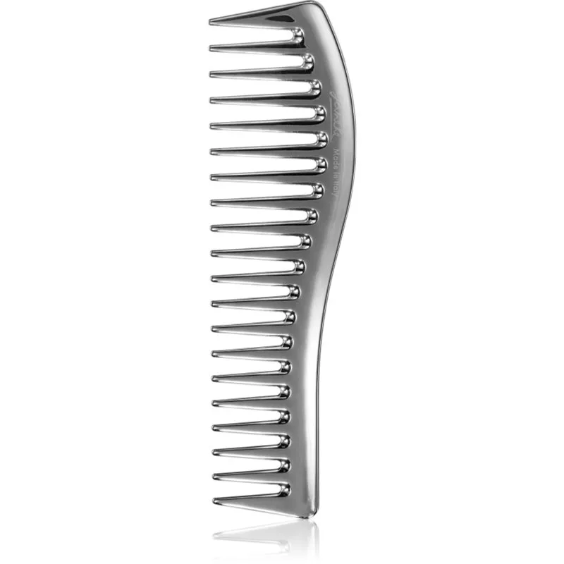 Janeke Chromium Line Wavy Comb for Gel Application χτένα για τα μαλλιά για την εφαρμογή προϊόντων τζελ 18,5 x 5 cm 1 τμχ