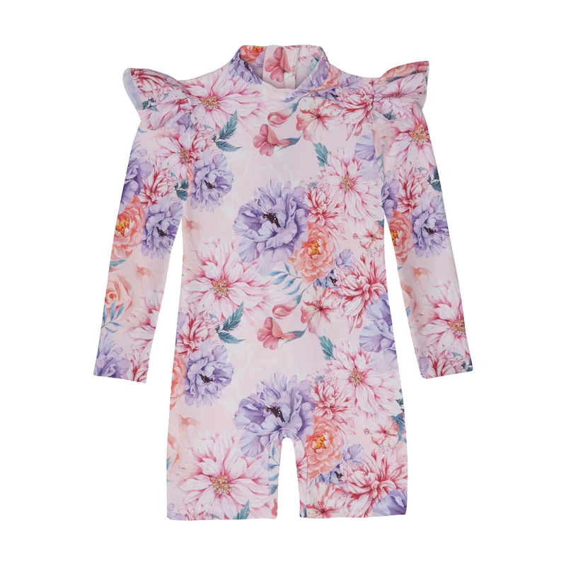 GIRL'S ONE PIECE BODYSUIT LONG SLEEVE ROMANTIC