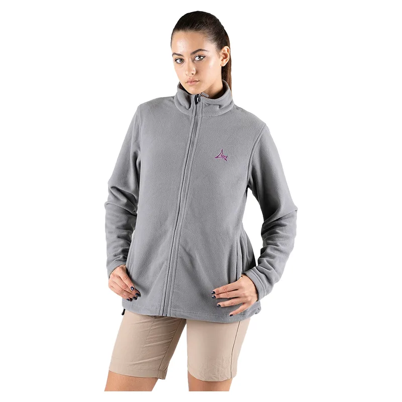 Γυναικείο Ζακέτα Fleece Apu Outdoor Nanga με Φερμουάρ Light Γκρι XS 80536