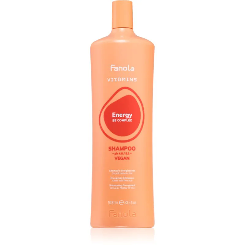 Fanola Vitamins Energizing Shampoo ενεργοποιητικό σαμπουάν για αδύναμα μαλλιά που είναι επιρρεπή σε τριχόπτωση 1000 ml