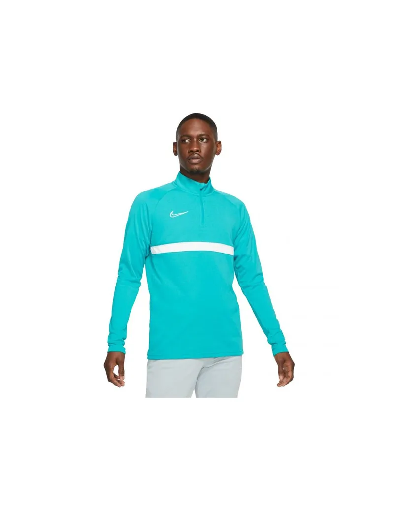 Nike Drill Ανδρική Μπλούζα με Φερμουάρ Μακρυμάνικη Τιρκουάζ CW6110-356