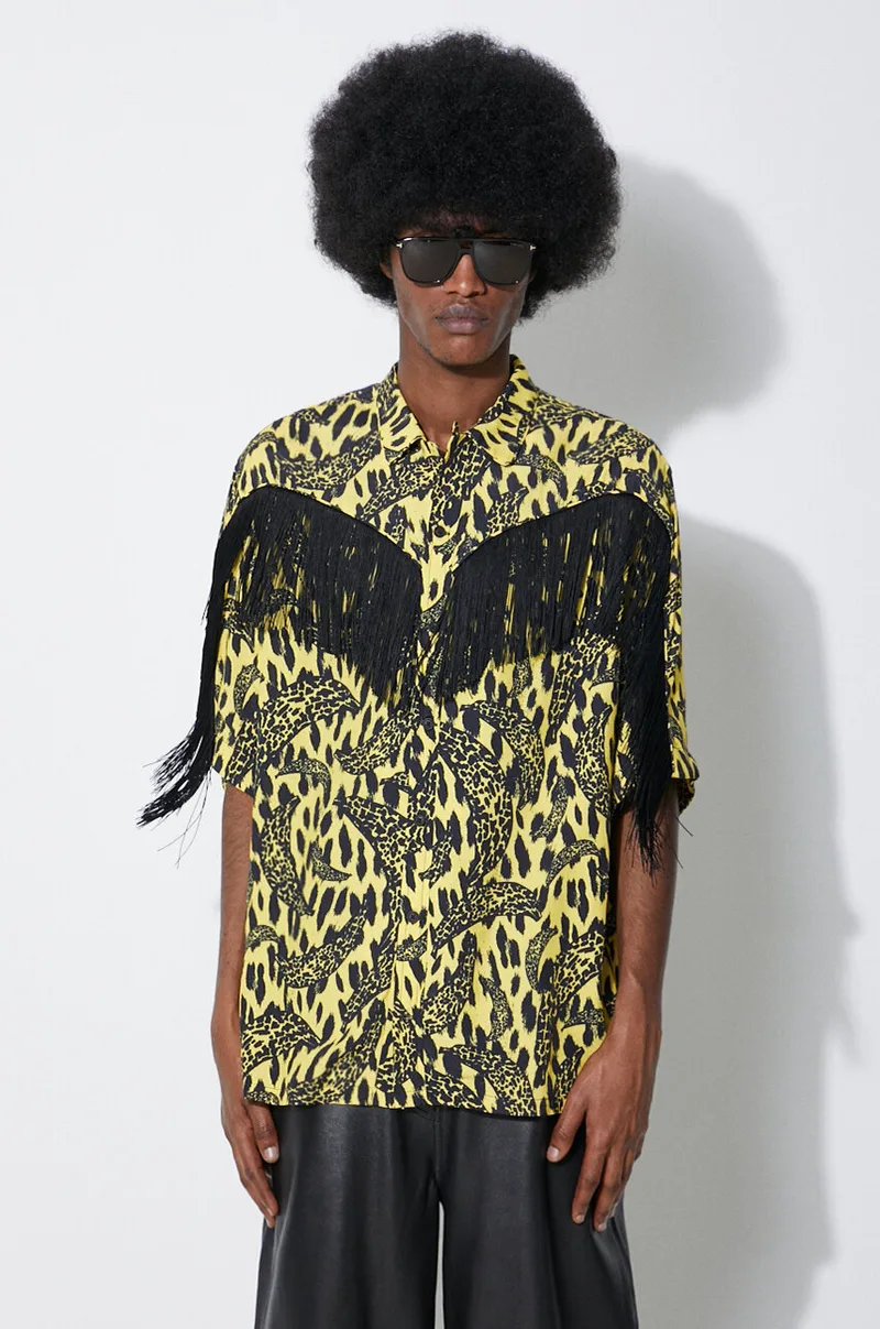 Fiorucci Πουκάμισο Fiorucci Banimalier Print Fringed Shirt
