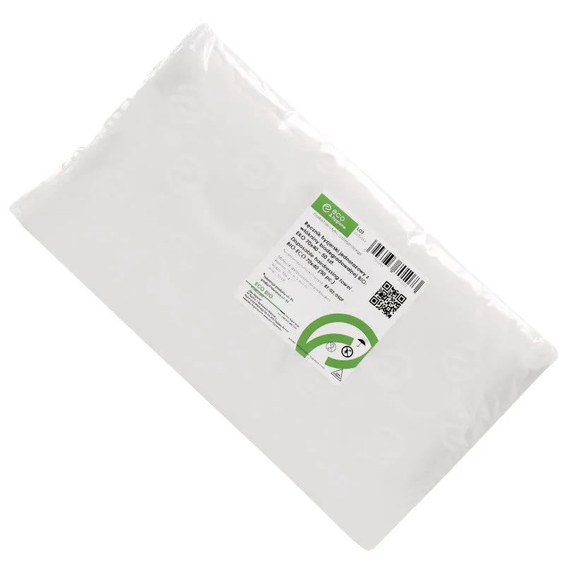 Eko-Higiena Biodegradable Disposable Nonwoven Hairdressing Towels, 70x40cm, 50 Pieces
