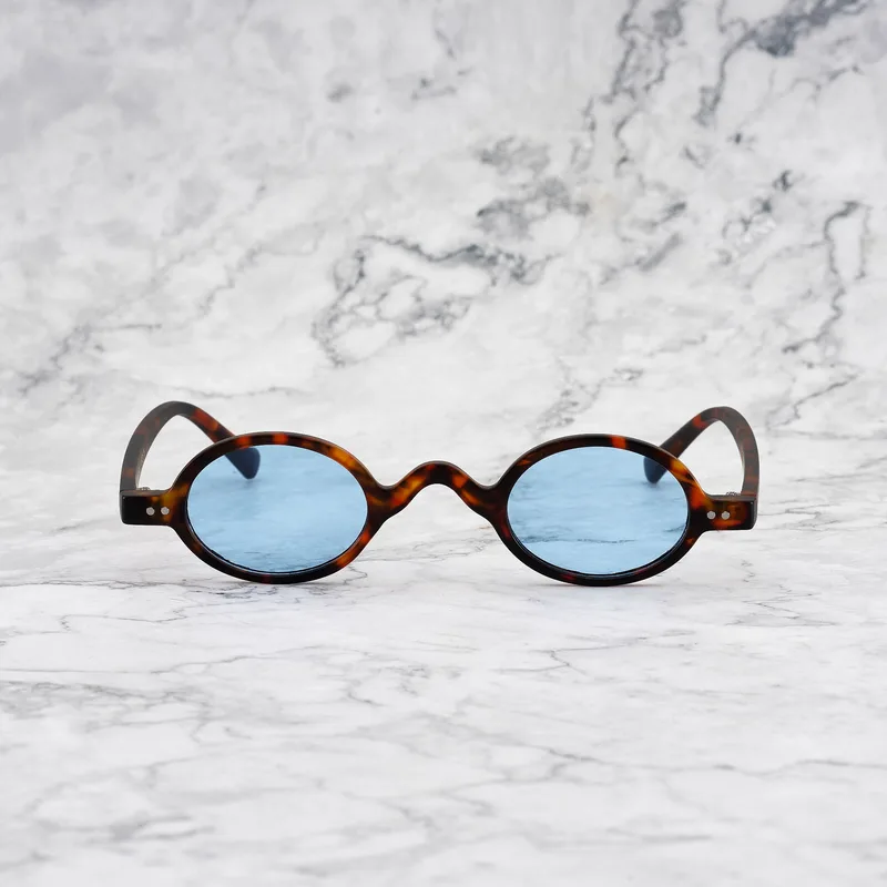 LIAM Tinted Sunglasses | Matt Tortoise | Blue Shades | Explicit Poets Sunglasses