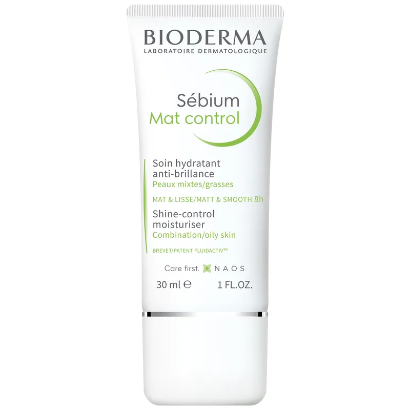 Bioderma Sebium Mat Control Ενυδατική Φροντίδα με Ματ Αποτέλεσμα Μακράς Διαρκείας για Λιπαρές Επιδερμίδες 30ml
