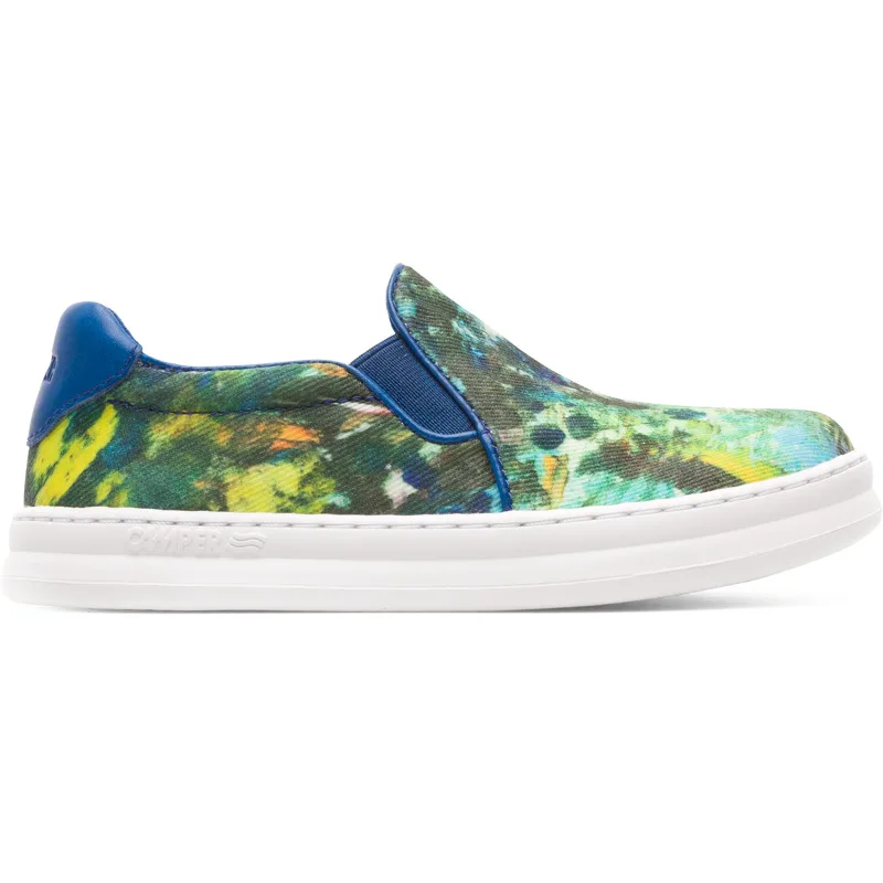 CAMPER Runner - Sneakers Για - Μπλε,Κίτρινο,Πράσινο, Μέγεθος 25, Cotton fabric/Smooth leather