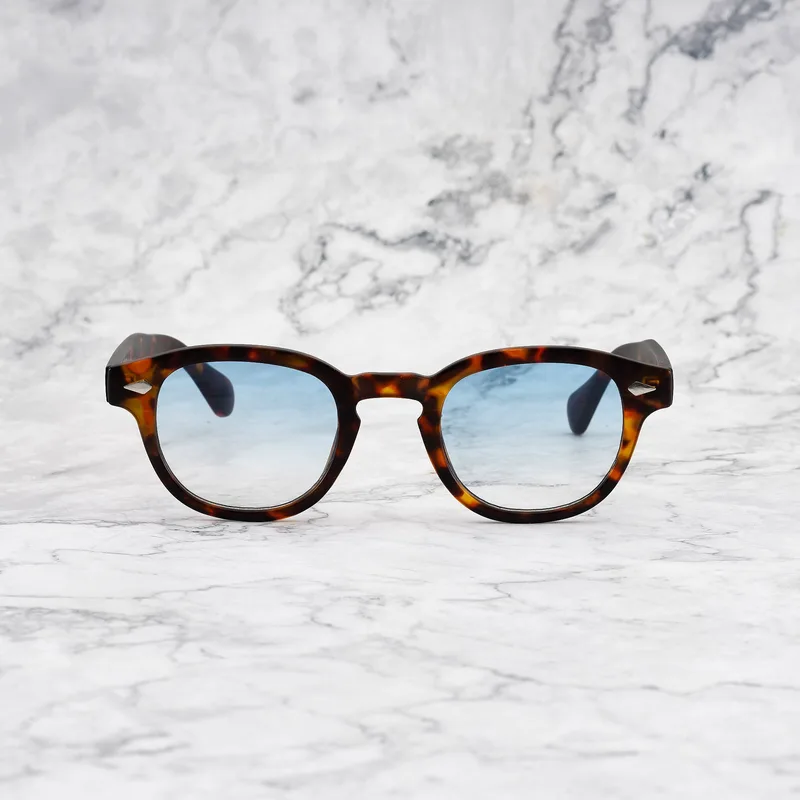 JOHNNY TORTOISE Gradient Sunglasses | Matt Tortoise | Gradient Blue Shades | Explicit Poets Sunglasses