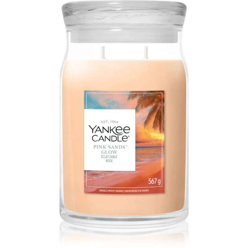 Yankee Candle Ροζ Sands Glow αρωματικό κερί 567 γρ