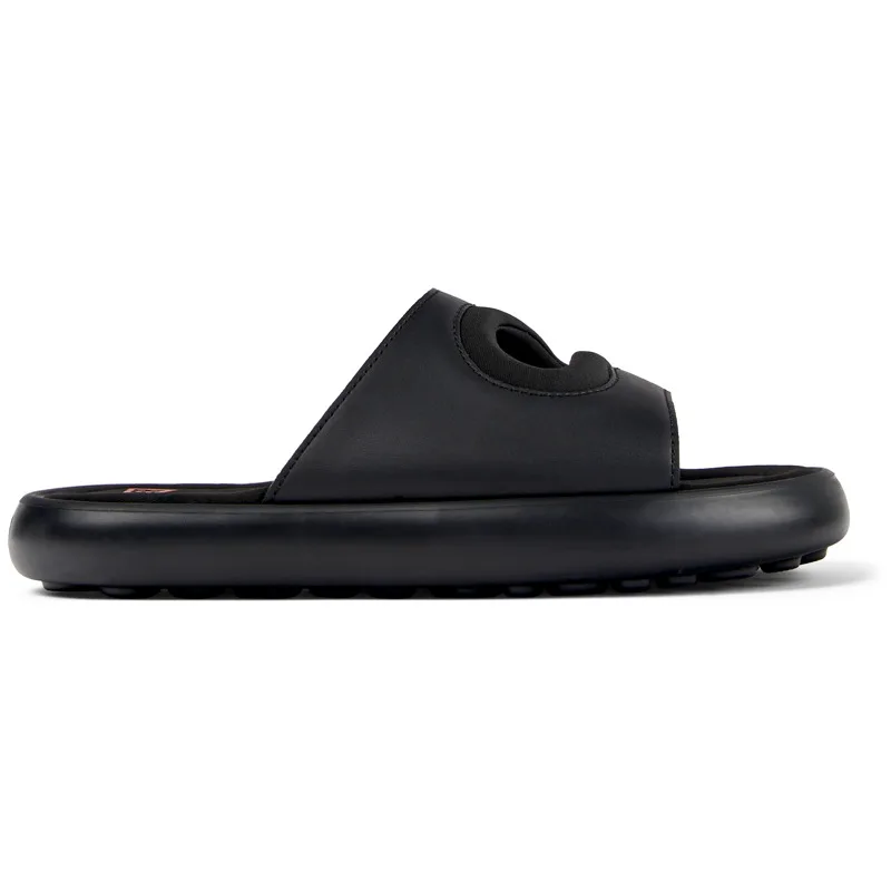 CAMPER Twins - Πέδιλα Για Γυναικεία - Μαύρο, Μέγεθος 38, Smooth leather/Cotton fabric