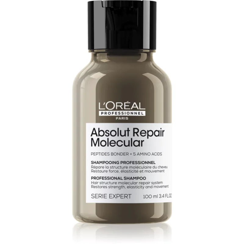 L’Oréal Professionnel Serie Expert Absolut Repair Molecular δυναμωτικό σαμπουάν για ταλειπωρημένα μαλλιά 100 ml