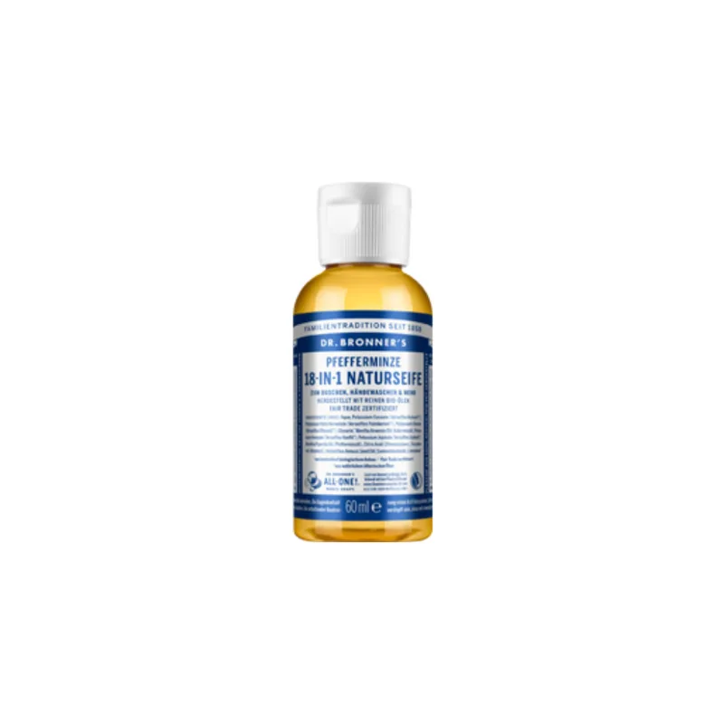 Dr. bronner's Liquid Soap 18in1 - Peppermint, 60 ml