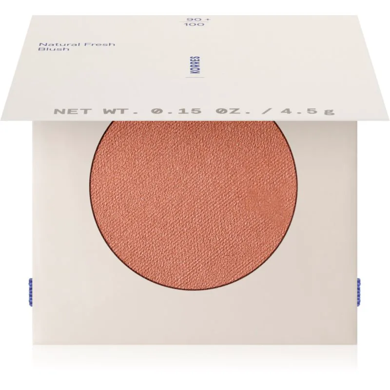 Korres Natural Fresh Blush συμπαγές ρουζ απόχρωση Almond Bronze 4.5 γρ