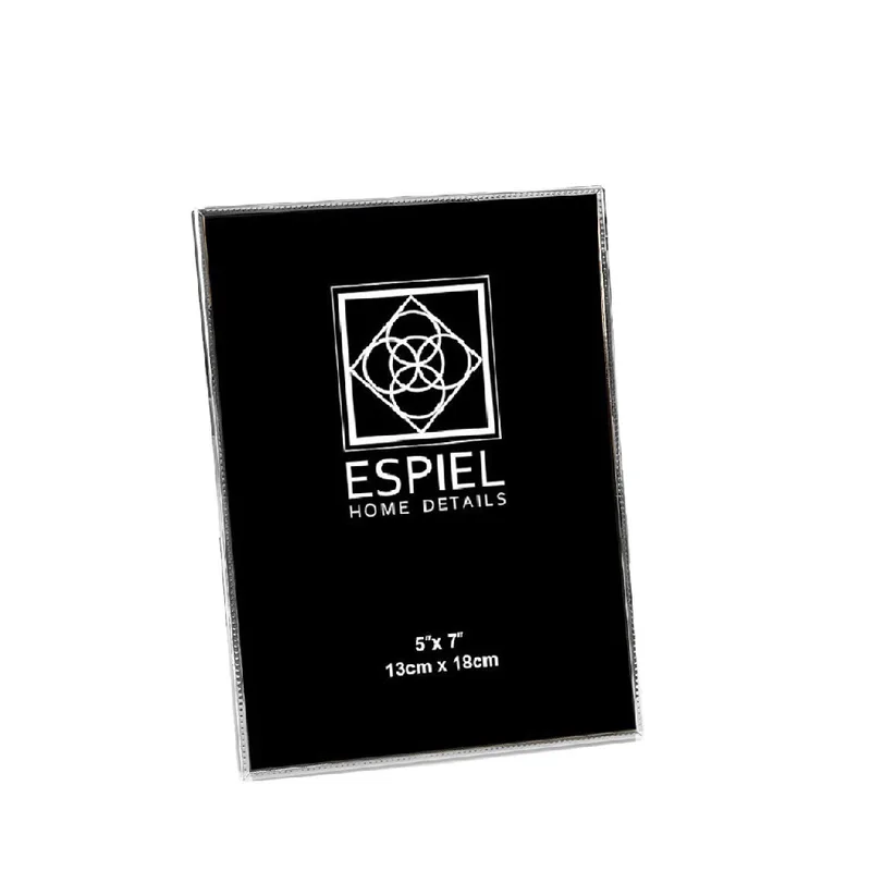 Κορνίζα Μεταλλική Ασημί ESPIEL 13x18εκ. FAM753 (Υλικό: Μεταλλικό, Χρώμα: Ασημί ) - ESPIEL - FAM753