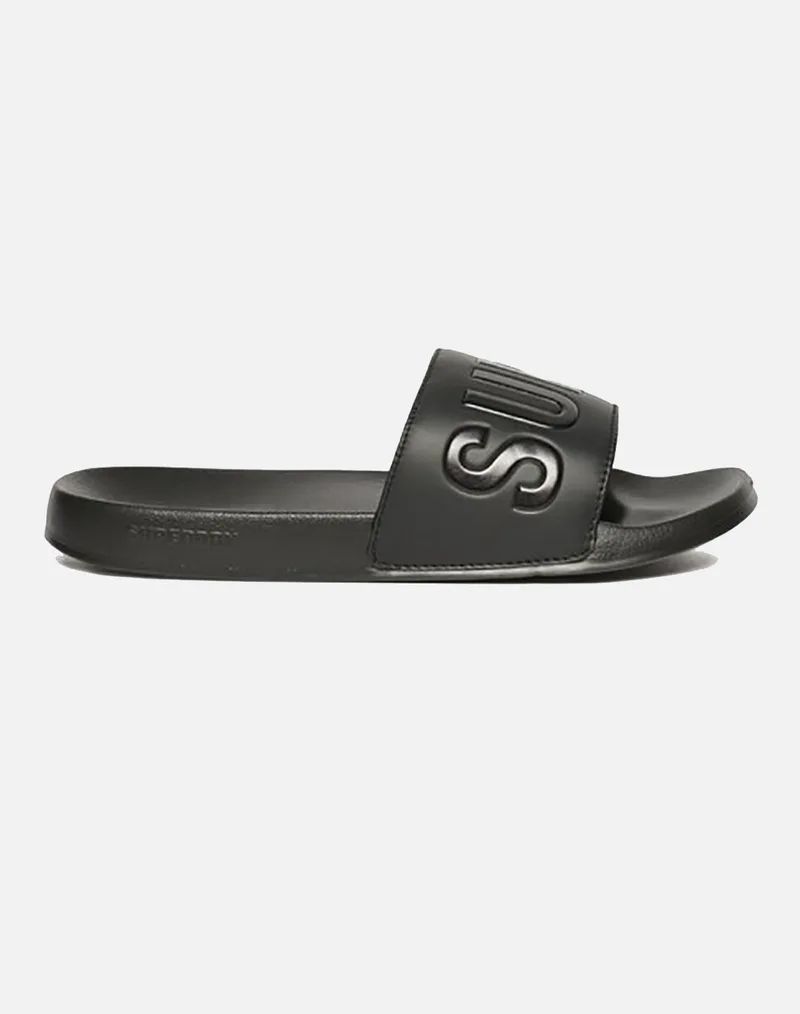 SUPERDRY D3 SDNA SUPERDRY POOL SLIDE ΠΑΠΟΥΤΣΙ ΑΝΔΡΙΚΟ MF310291A-02A TotalBlack