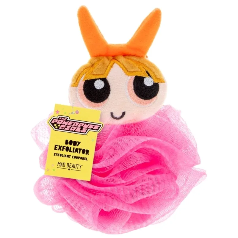 Mad Beauty Body Exfoliator Blossom Disney Powerpuff Girl Super Cute Απολεπιστικό Σφουγγάρι Σώματος Εμπνευσμένο Από το Χαρακτήρα Powerpuff Girls 1 Τεμάχιο